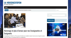 Desktop Screenshot of lavoixducitoyen.com