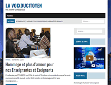 Tablet Screenshot of lavoixducitoyen.com